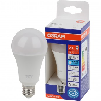 Лампа светодиодная OSRAM LED 20Вт Е27 6500К 2452Лм груша 220В